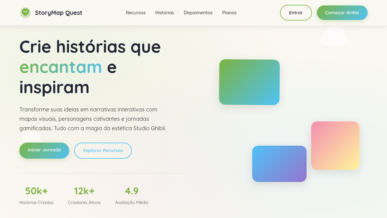 Ghibli-Inspired Narrative Map