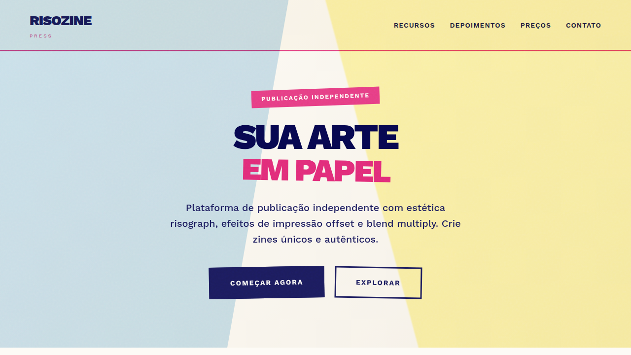 Risograph Zine Aesthetic