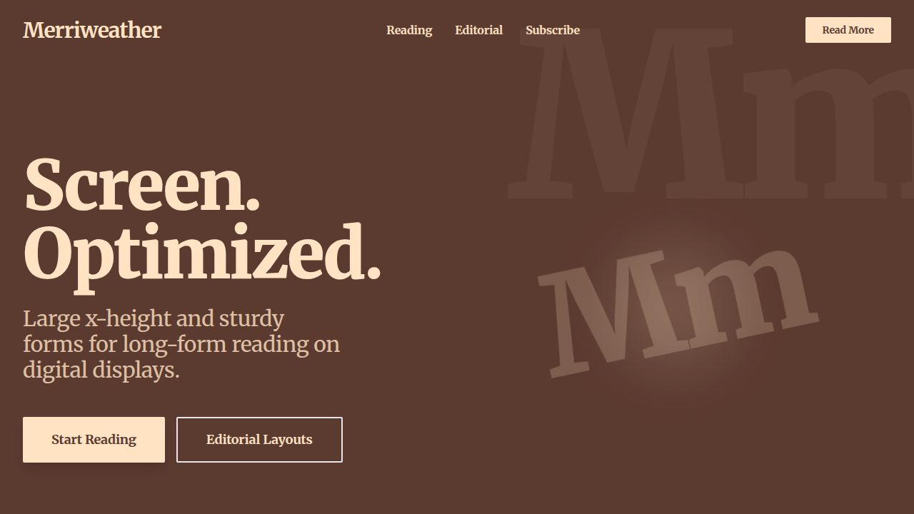 Merriweather Typography