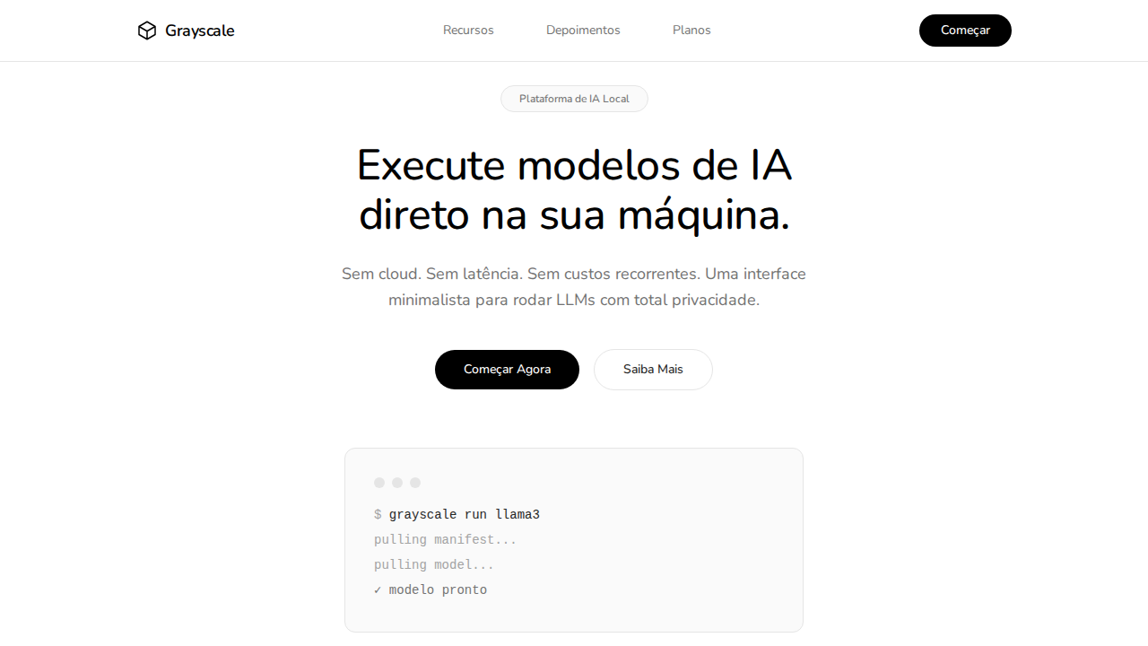 Ollama Pure Grayscale