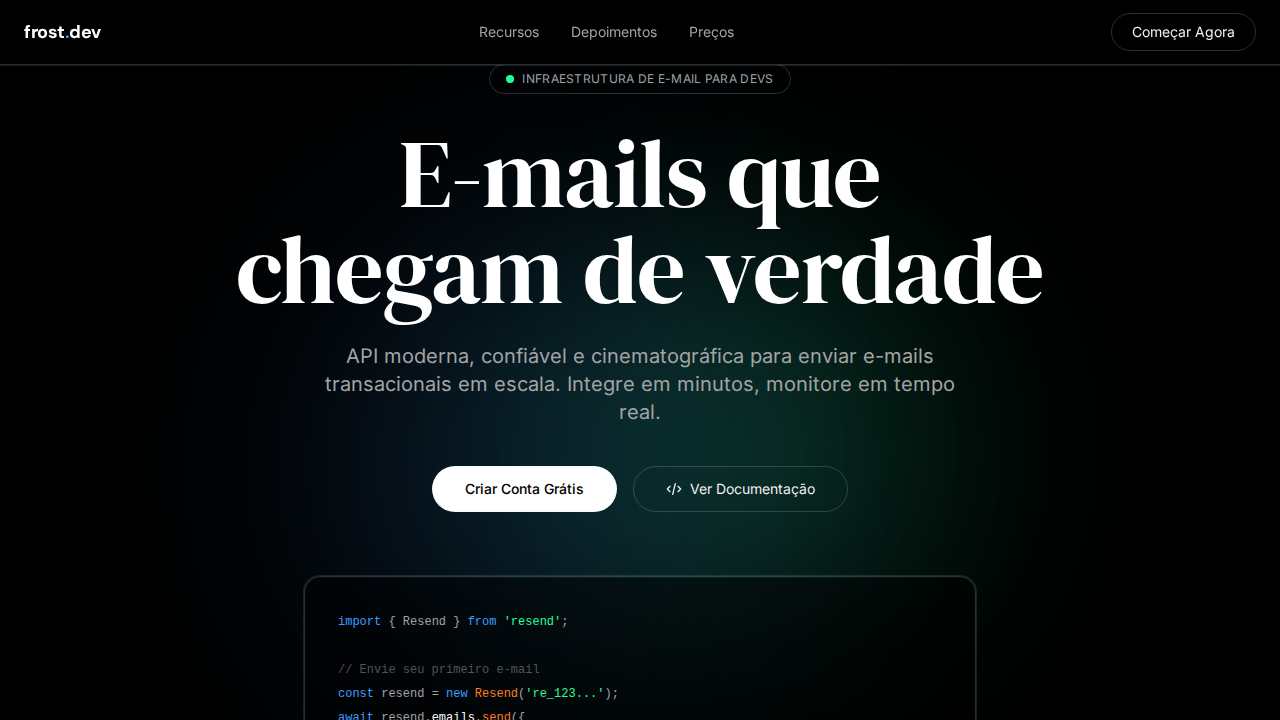 Resend Frost Cinematic